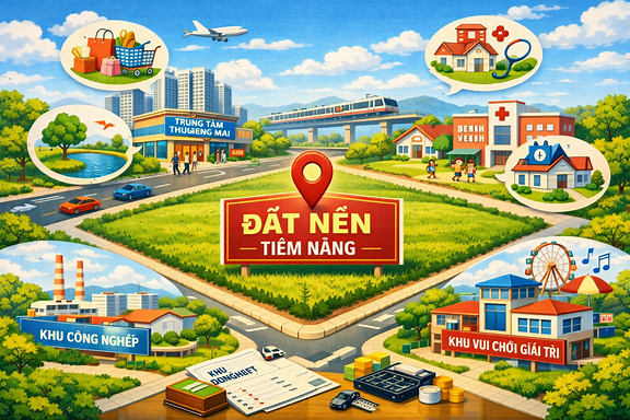 Vị trí đất tiềm năng với nhiều tiện ích